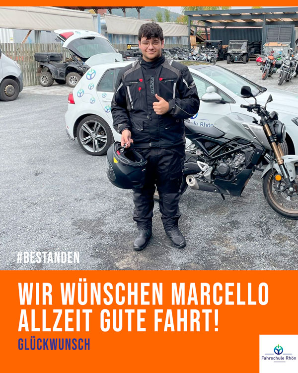 Marcello Motorradführerschein